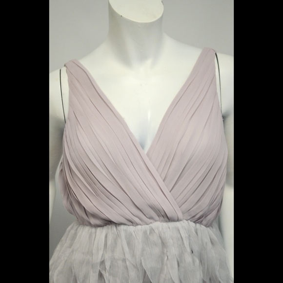 Ark & Co Feathered Style Gray Dress - Picture 3 of 8